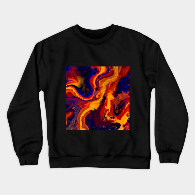 Midnight Fire Crewneck Sweatshirt by MayGreenAbgrall